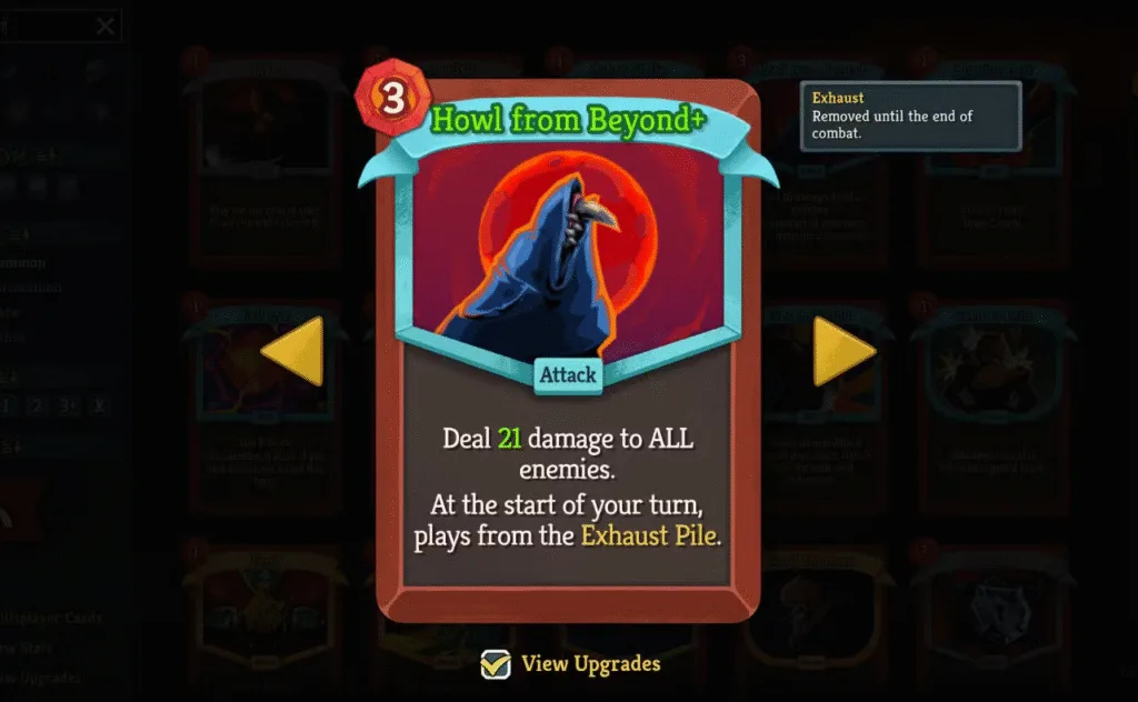 Howl from Beyond card in Slay the Spire 2.