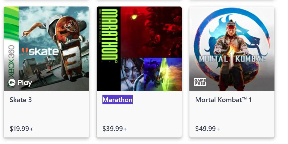 Marathon Most Popular Xbox