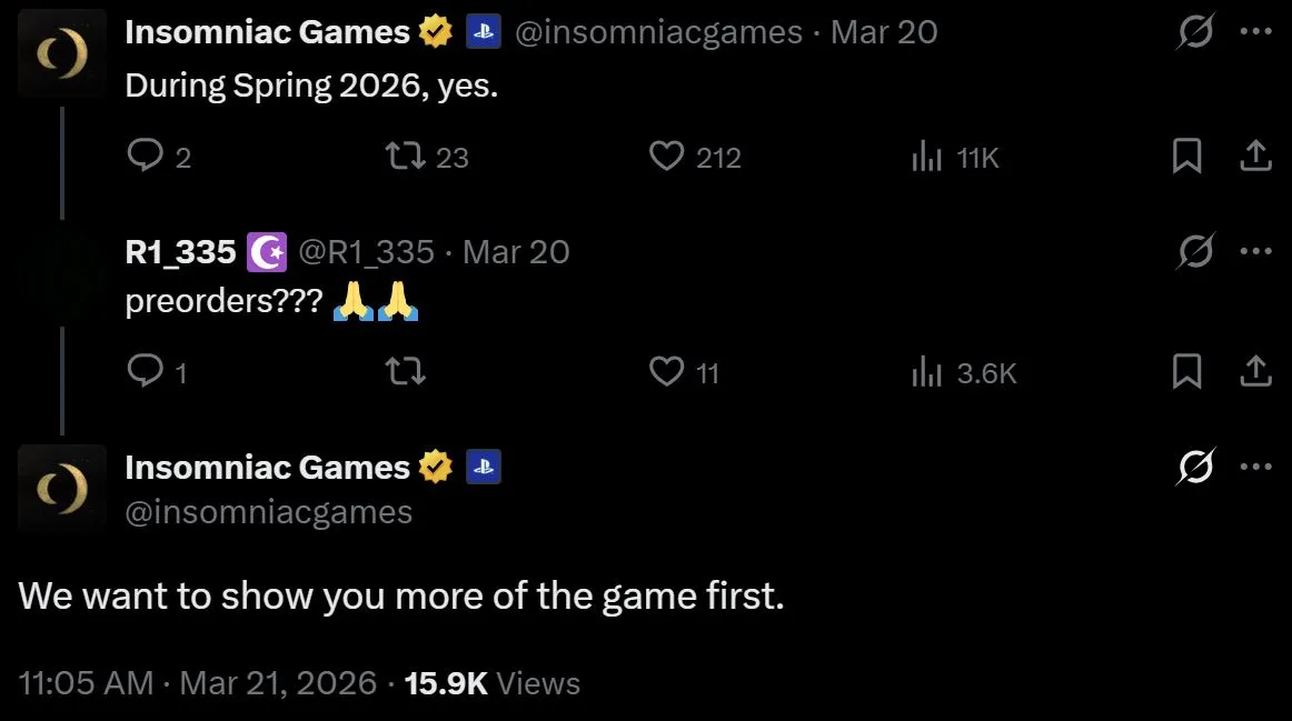 Insomniac Games on Marvel's Wolverine Pre-orders