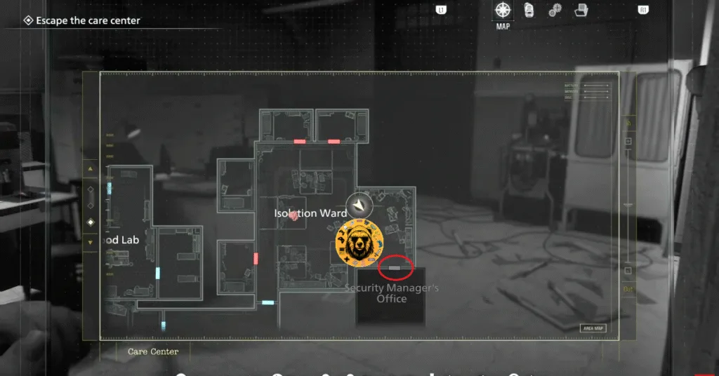 How to get to Security Manager's Office in Resident Evil Requiem to get the ID Wristband Level 3?