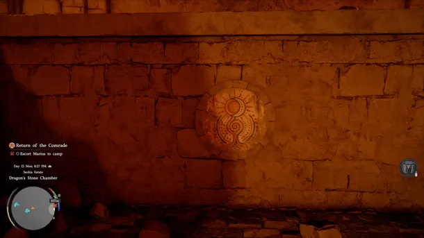 Dragon's Stone Chamber puzzle solution.